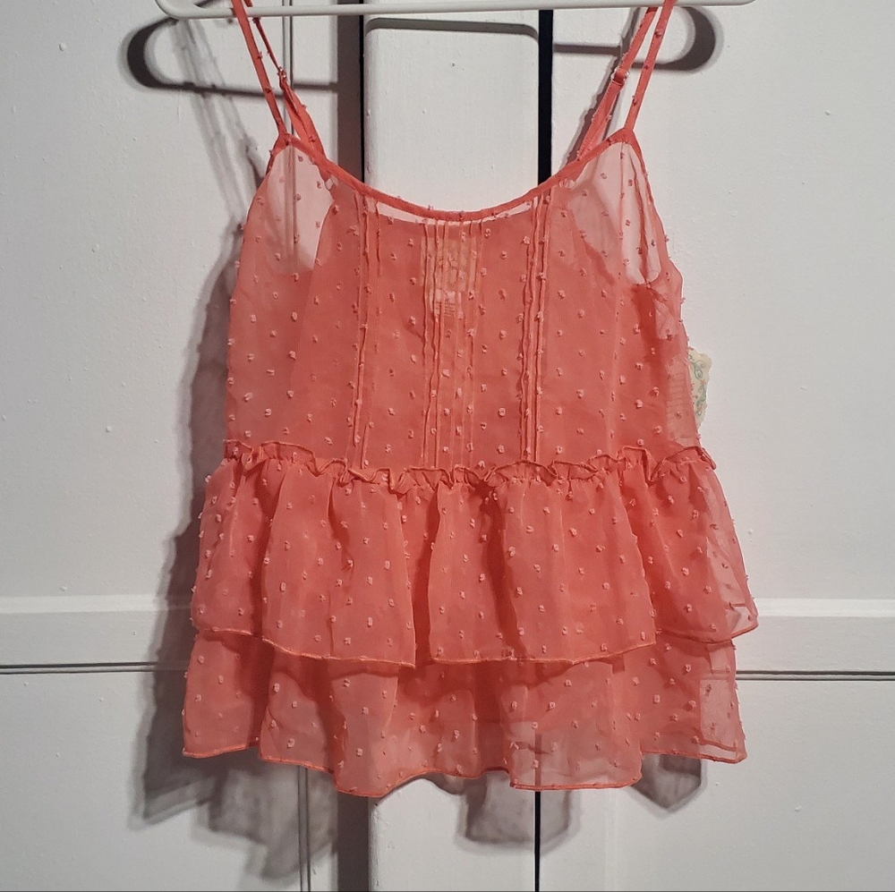 Coral blouse